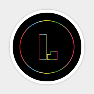 letter L colorful design Magnet